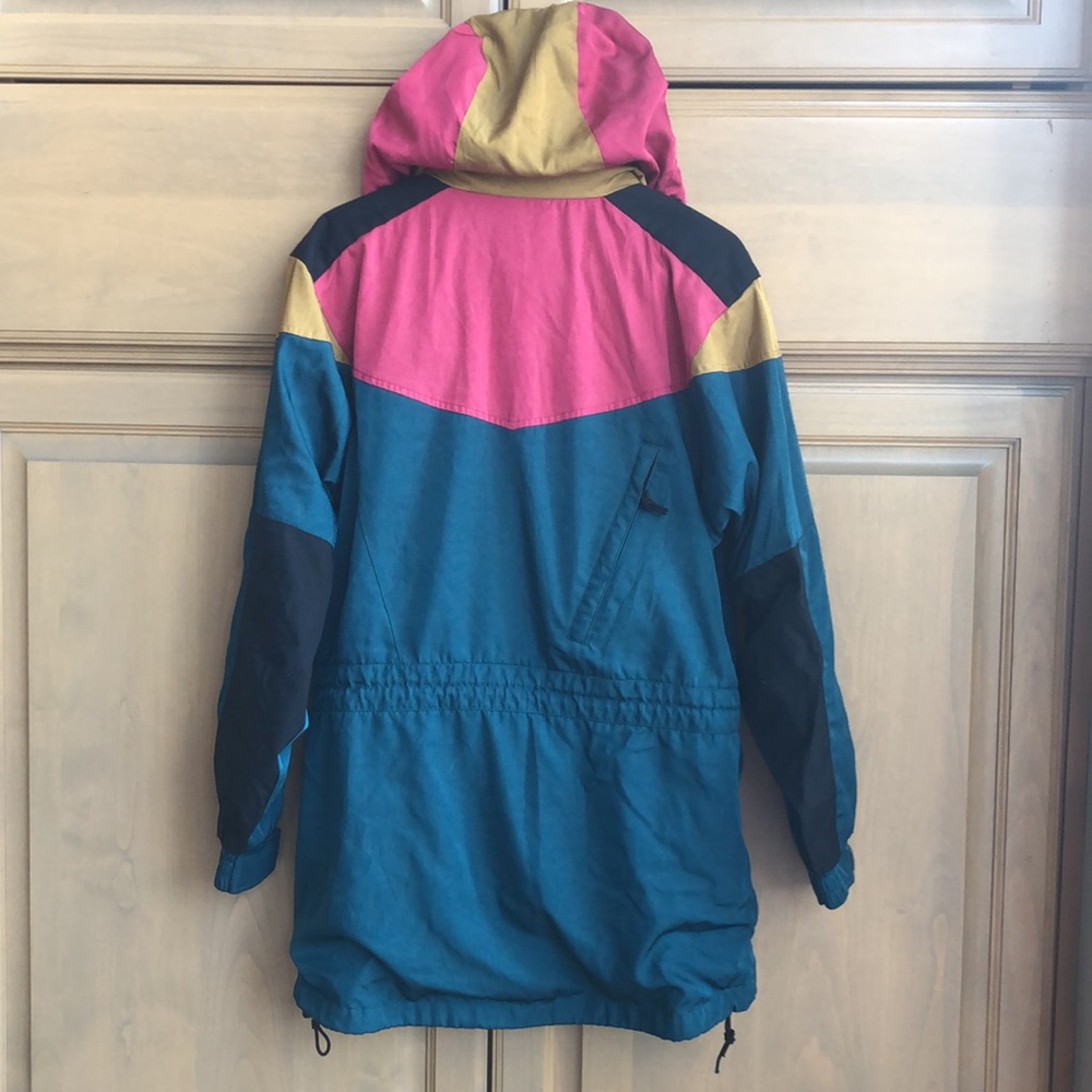 Vintage The North Face colorful colorblock retro longline hooded parka anorak - Picture 12 of 16